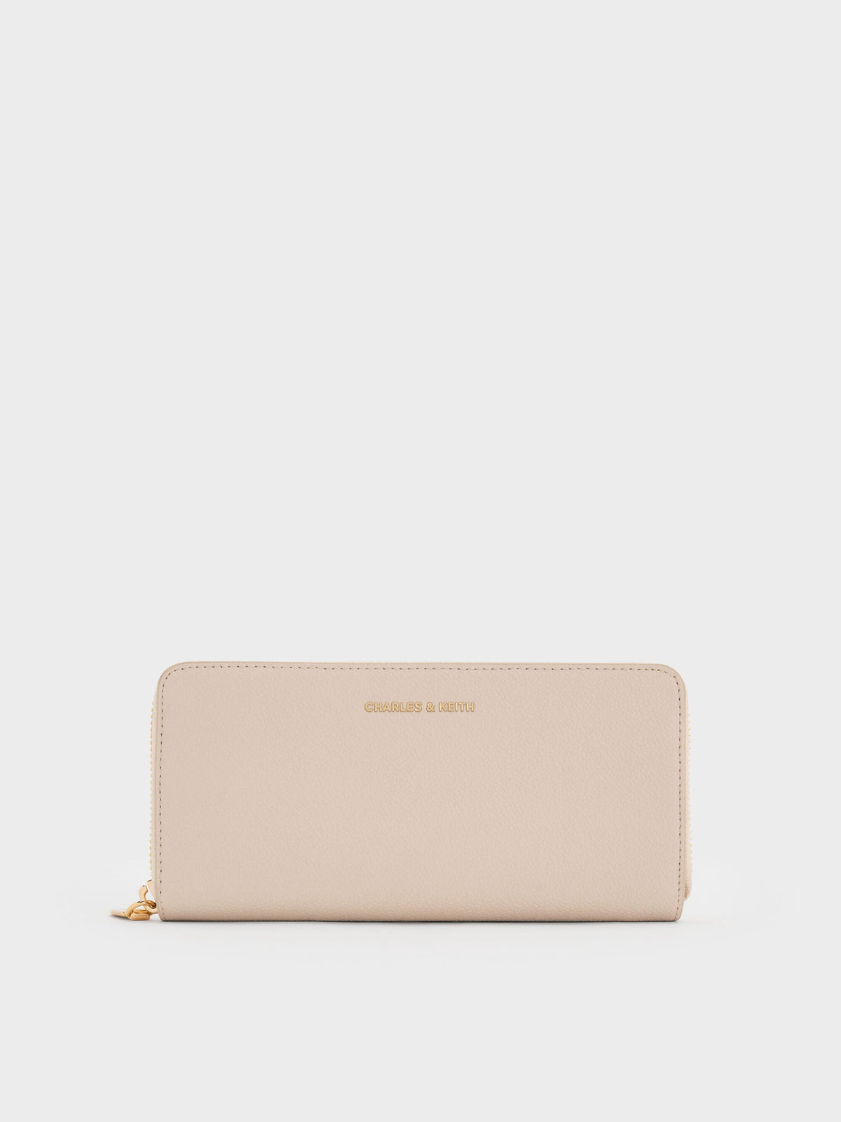 CHARLES & KEITH New | Dulcie Zip-Around Long Wallet - Oat