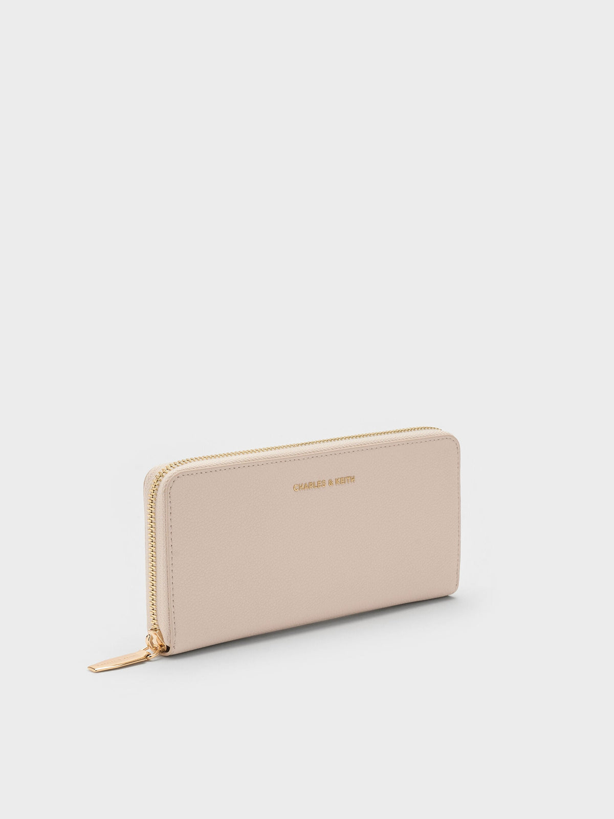 CHARLES & KEITH New | Dulcie Zip-Around Long Wallet - Oat