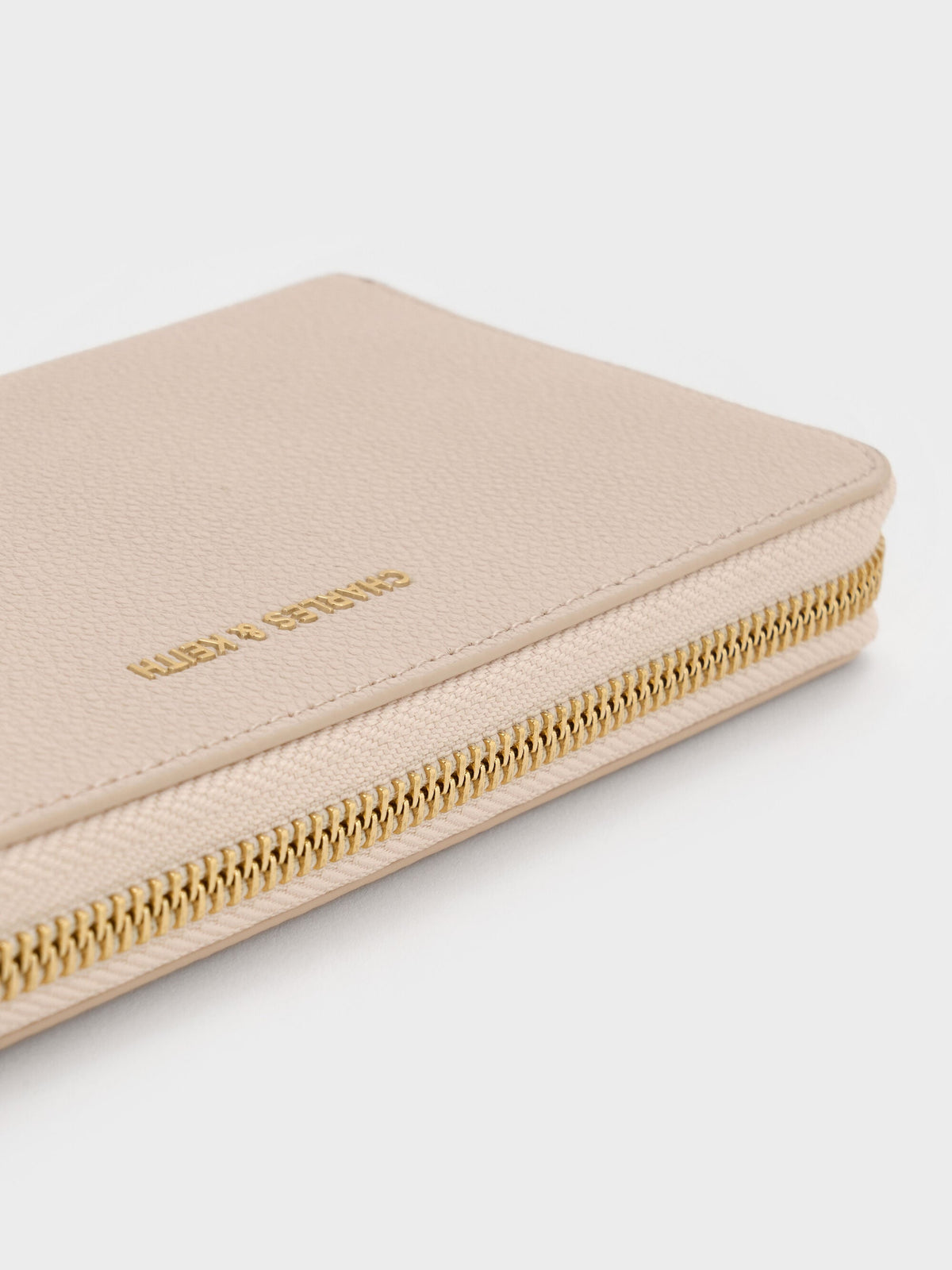 CHARLES & KEITH New | Dulcie Zip-Around Long Wallet - Oat