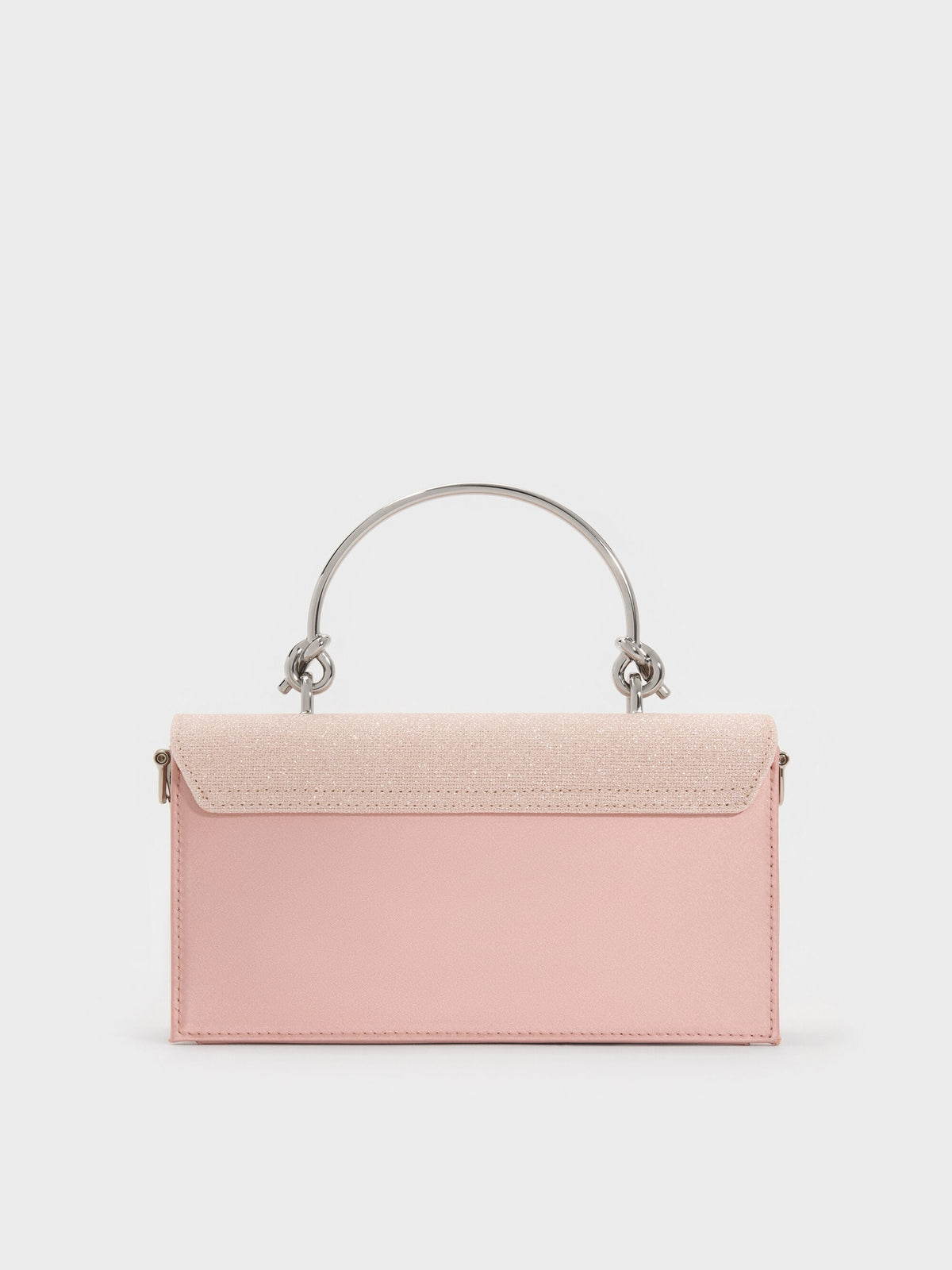 CHARLES & KEITH Recommended | Kristine Glittered Wallet On Chain - Pink