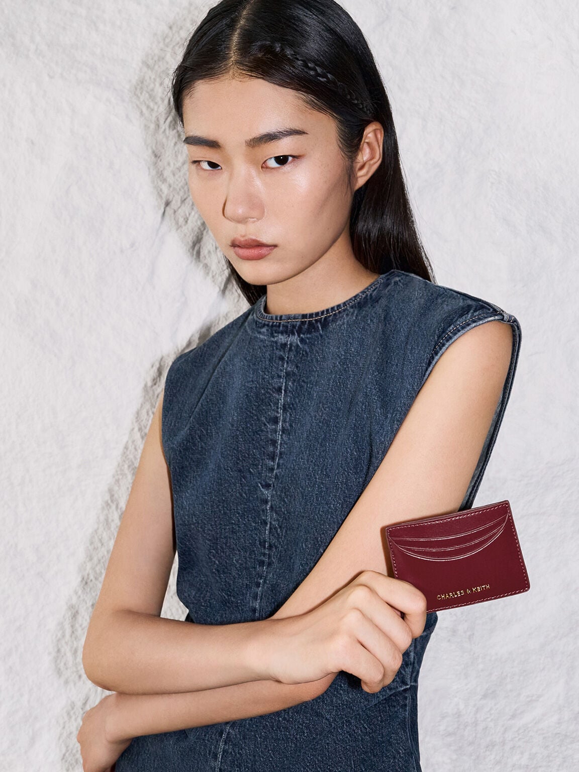 CHARLES & KEITH Discount | Sigrid Card Holder - Mulberry Plum