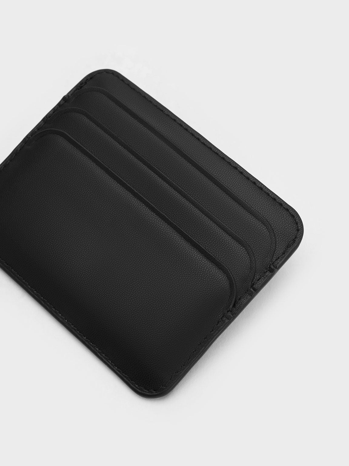 CHARLES & KEITH Popular | Cleo Quilted Card Holder - Black