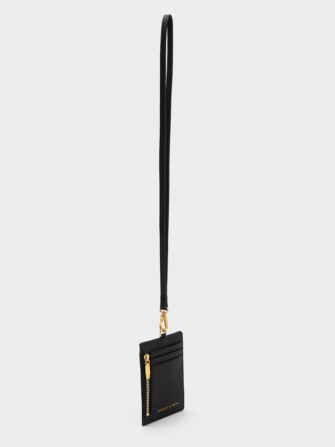 CHARLES & KEITH Quality | Twilia Card Holder With Lanyard - Black