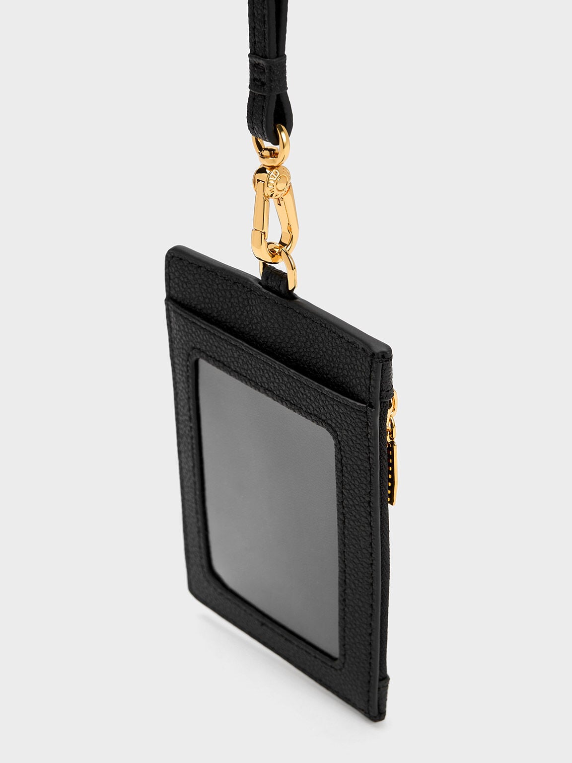 CHARLES & KEITH Quality | Twilia Card Holder With Lanyard - Black
