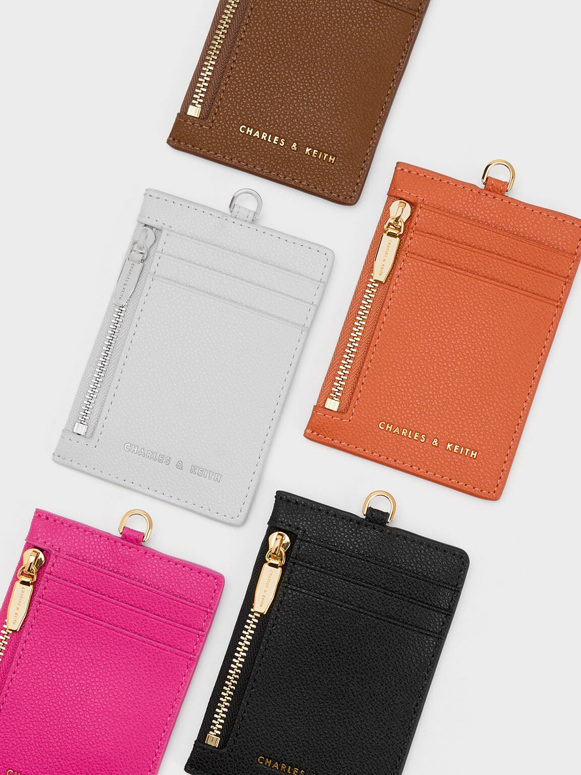 CHARLES & KEITH Quality | Twilia Card Holder With Lanyard - Black