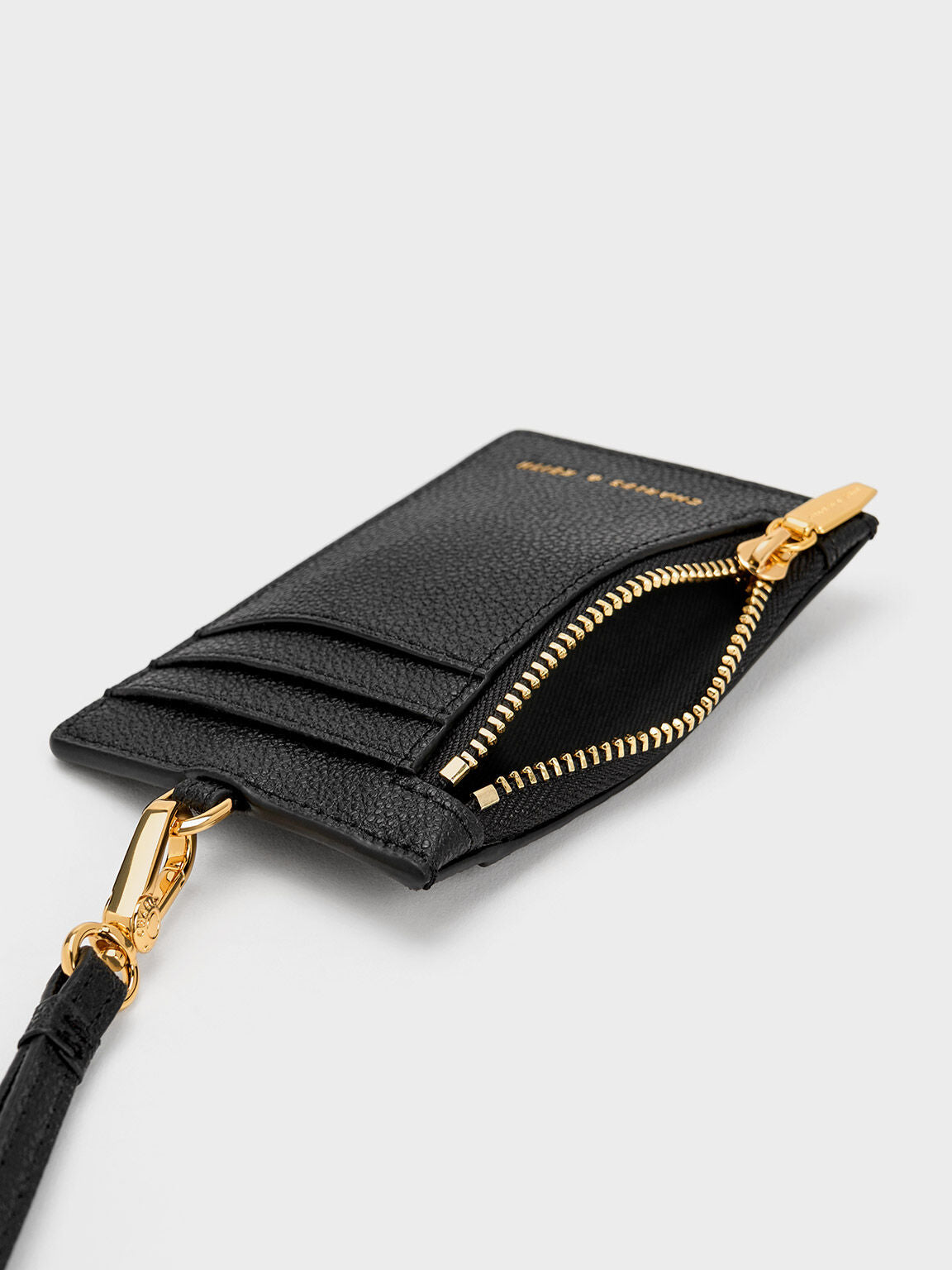 CHARLES & KEITH Quality | Twilia Card Holder With Lanyard - Black