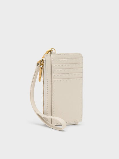 CHARLES & KEITH Hot Sale | Dixie Wristlet Card Holder - Cream