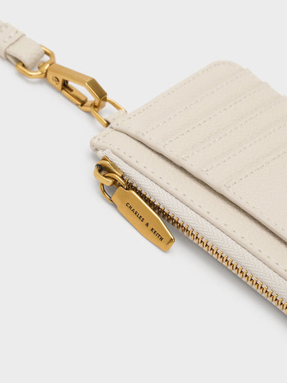 CHARLES & KEITH Hot Sale | Dixie Wristlet Card Holder - Cream