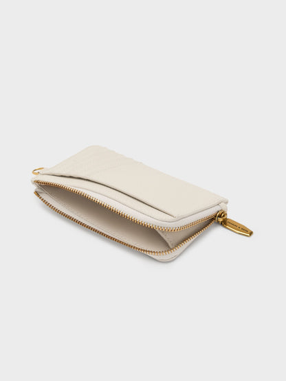 CHARLES & KEITH Hot Sale | Dixie Wristlet Card Holder - Cream