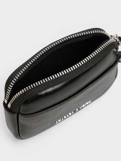 CHARLES & KEITH Essential | Tatiana Zip-Around Card Holder - Noir