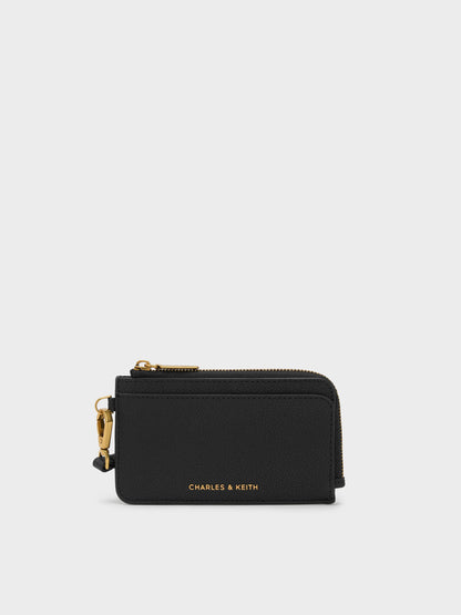 CHARLES & KEITH Classic | Dixie Wristlet Card Holder - Black