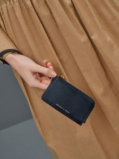 CHARLES & KEITH Classic | Dixie Wristlet Card Holder - Black