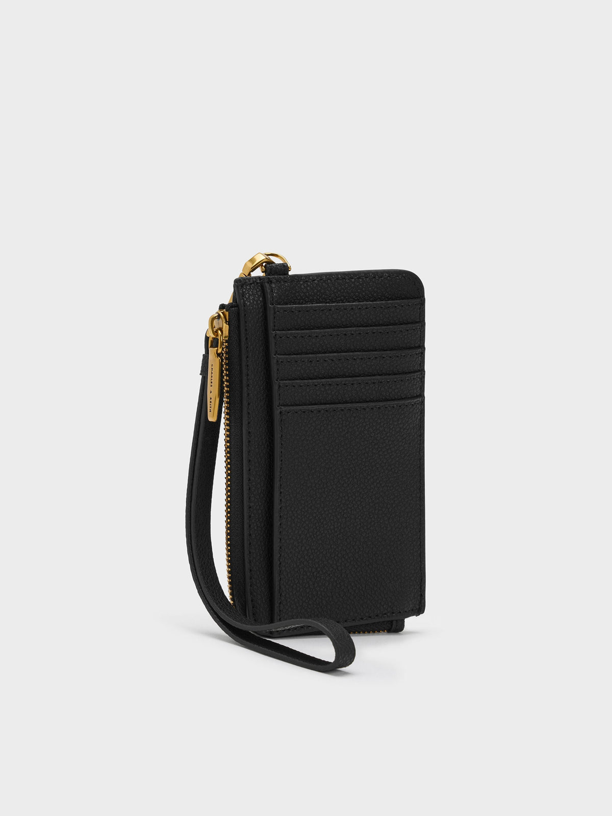 CHARLES & KEITH Classic | Dixie Wristlet Card Holder - Black