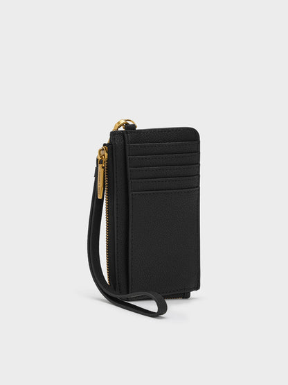 CHARLES & KEITH Classic | Dixie Wristlet Card Holder - Black