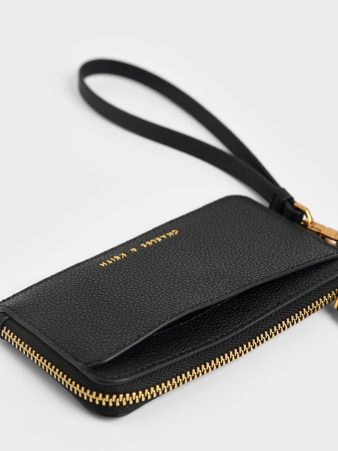 CHARLES & KEITH Classic | Dixie Wristlet Card Holder - Black