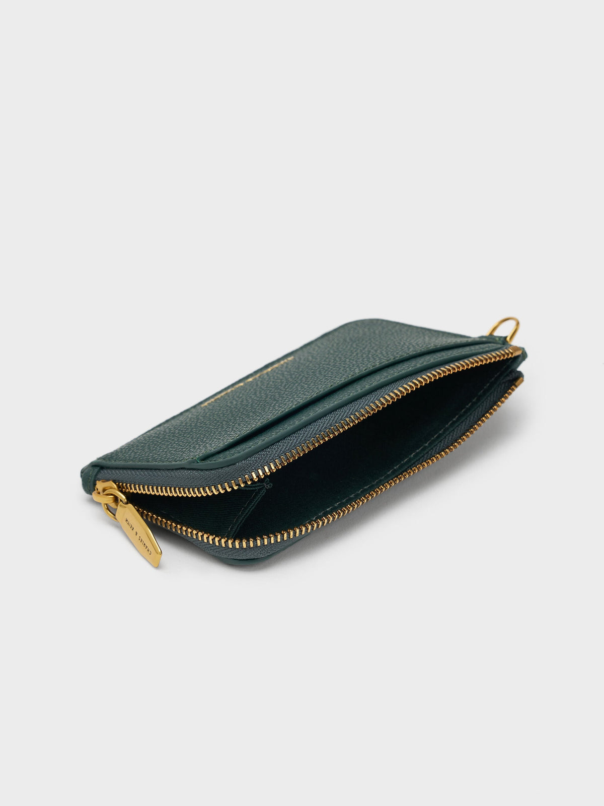 CHARLES & KEITH Customer Favorite | Multi-Slot Wristlet Card Holder - Dark Green