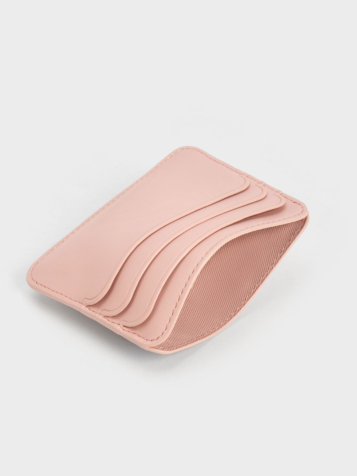 CHARLES & KEITH Latest | Cleo Two-Tone Quilted Card Holder - Pink