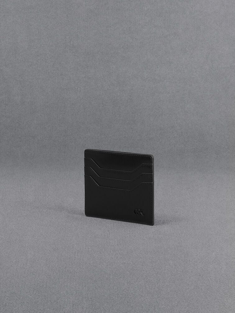 CHARLES & KEITH Smart Buy | Carli Leather Multi-Slot Card Holder - Black