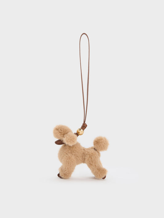 CHARLES & KEITH Customer Favorite | Faux Shearling Poodle Charm - Multi