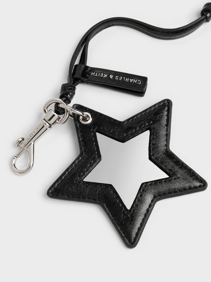 CHARLES & KEITH Great Value | Noane Star Mirror Charm - Noir