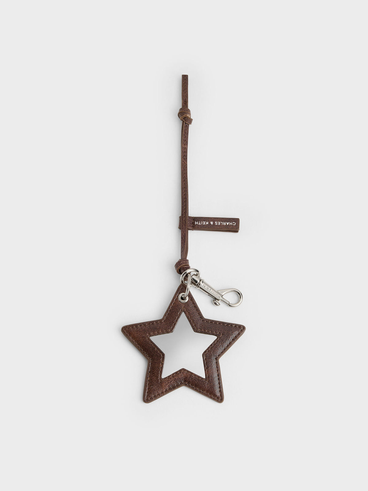 CHARLES & KEITH Premium | Noane Star Mirror Charm - Distressed Coffee