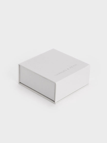CHARLES & KEITH Great Value | Metallic Heart Beaded Charm - Silver