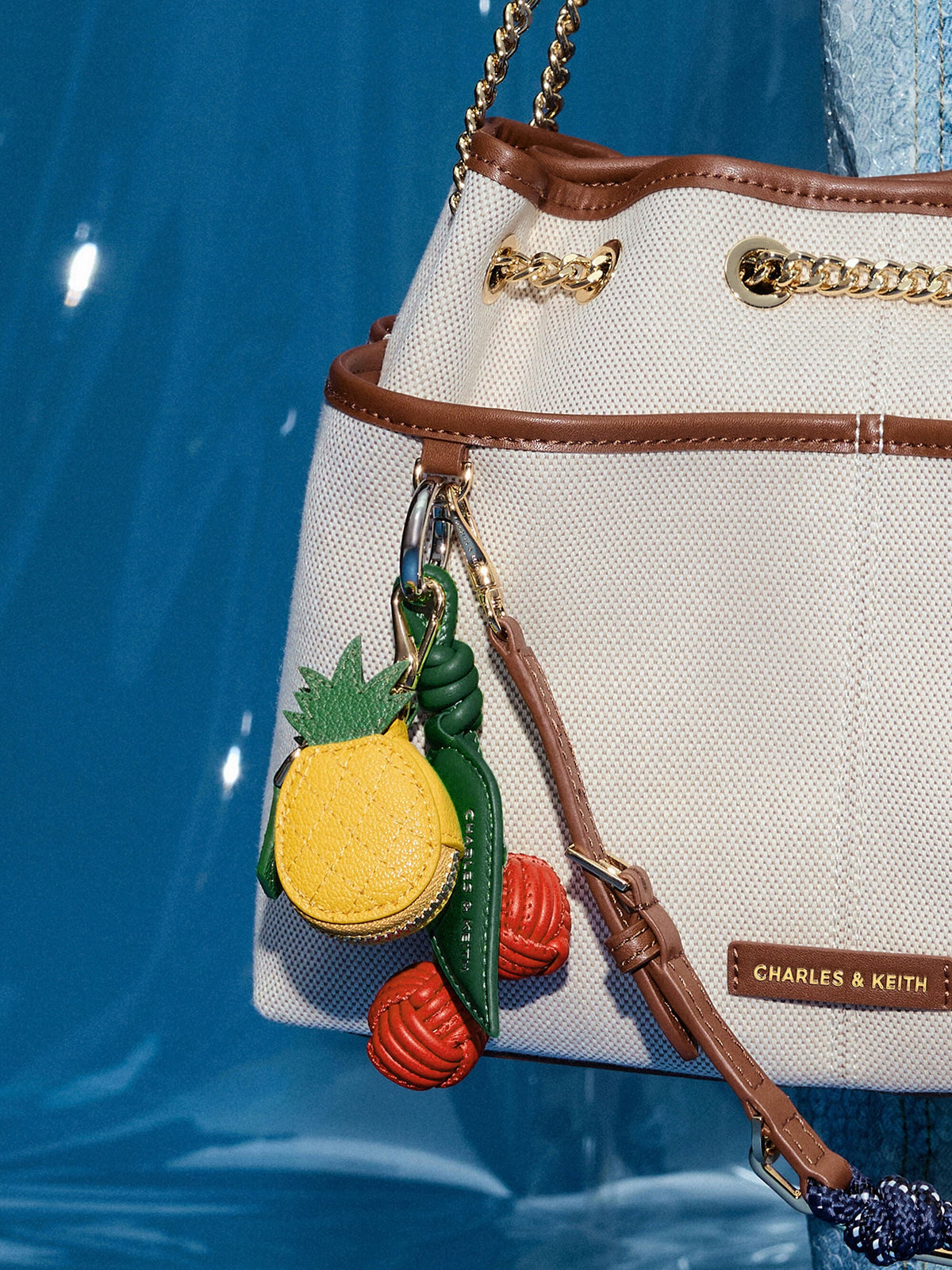 CHARLES & KEITH New | Pineapple Charm - Yellow
