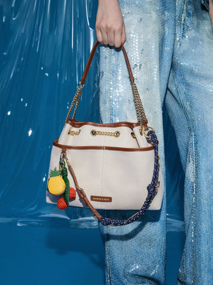 CHARLES & KEITH New | Pineapple Charm - Yellow