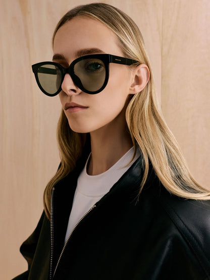 CHARLES & KEITH Popular | Brea Foldable Aviator Sunglasses - Black