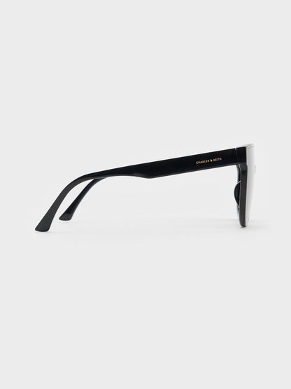 CHARLES & KEITH Popular | Brea Foldable Aviator Sunglasses - Black