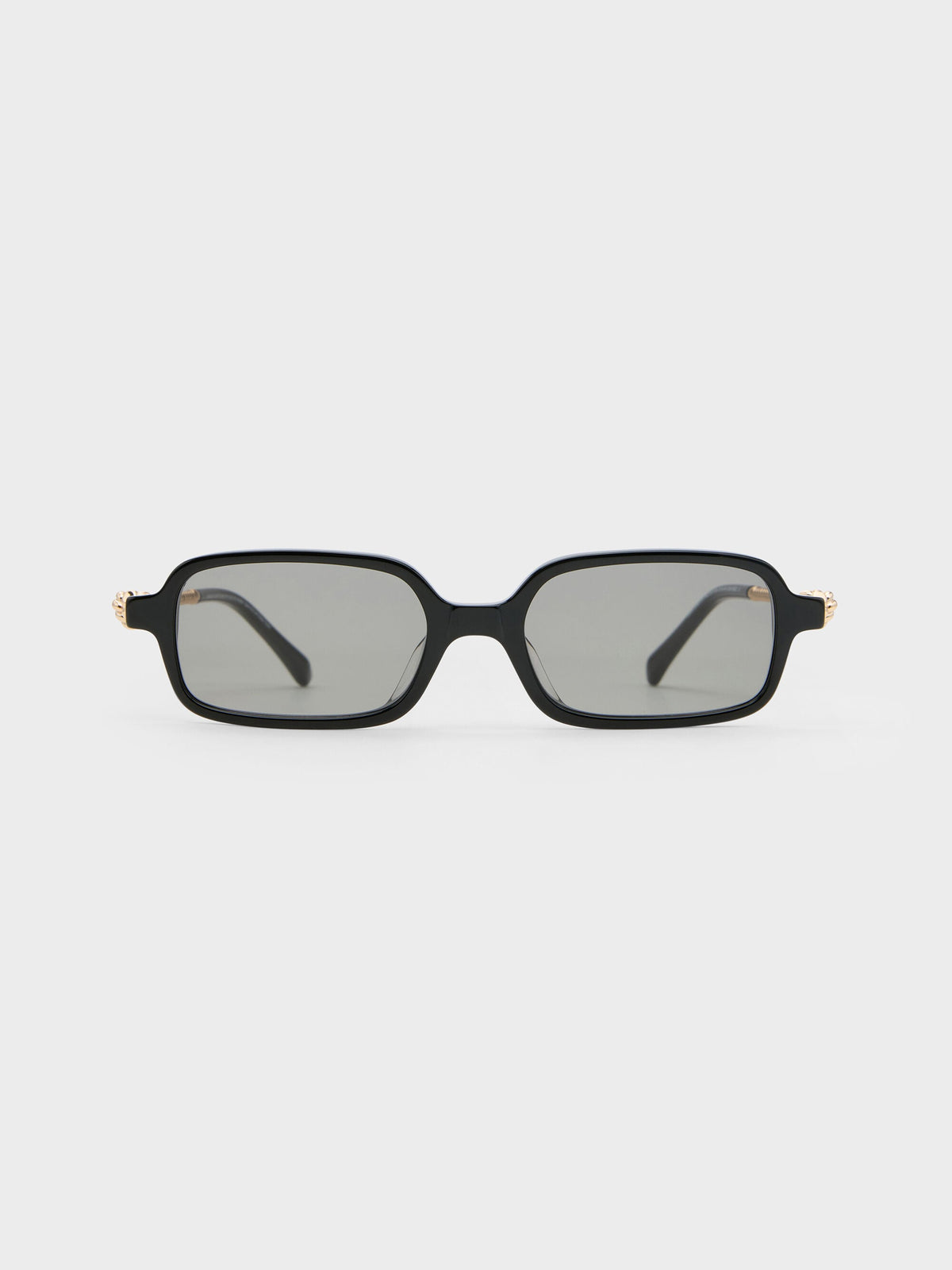 CHARLES & KEITH Deals | Sable Knot Rectangular Sunglasses - Black
