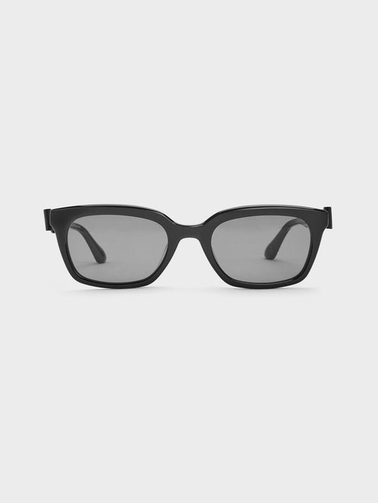 CHARLES & KEITH Everyday | Tanya Bow Rectangular Sunglasses - Jet Black