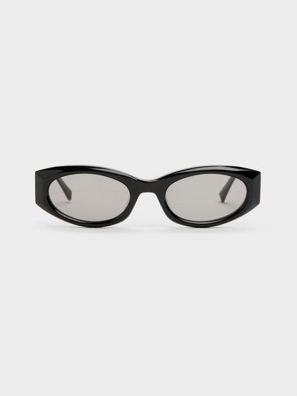 CHARLES & KEITH Top Pick | Aubrey Oval Sunglasses - Noir