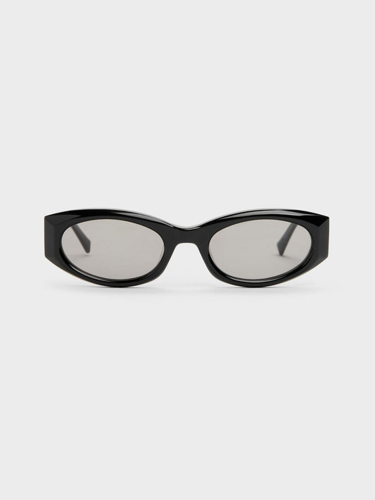 CHARLES & KEITH Top Pick | Aubrey Oval Sunglasses - Noir