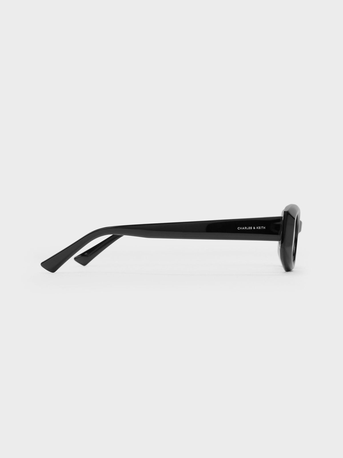 CHARLES & KEITH Top Pick | Aubrey Oval Sunglasses - Noir