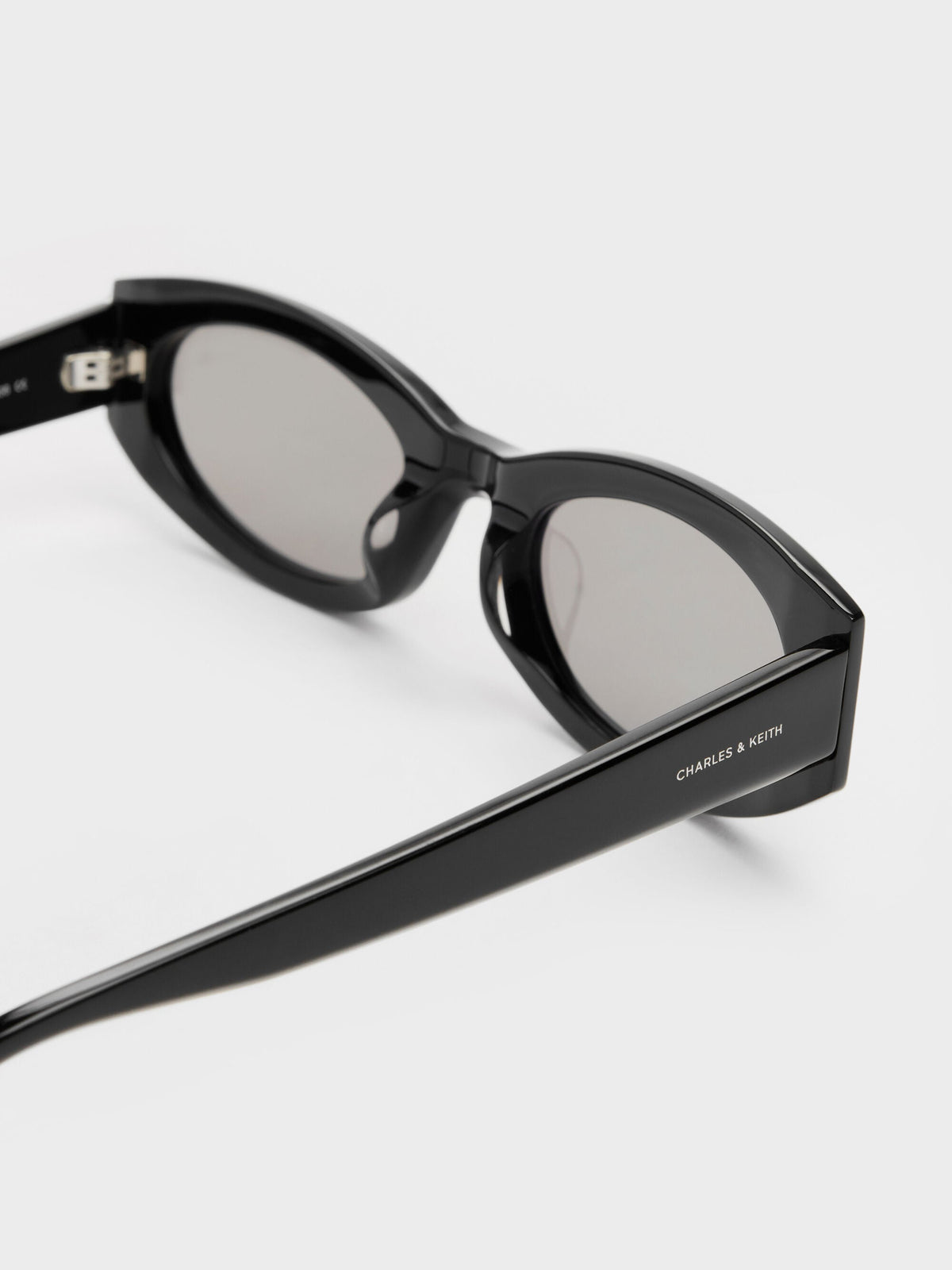 CHARLES & KEITH Top Pick | Aubrey Oval Sunglasses - Noir