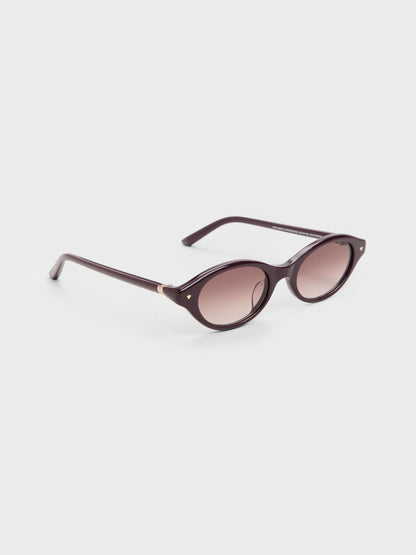 CHARLES & KEITH Sale | Pecola Oval Sunglasses - Wineberry Red