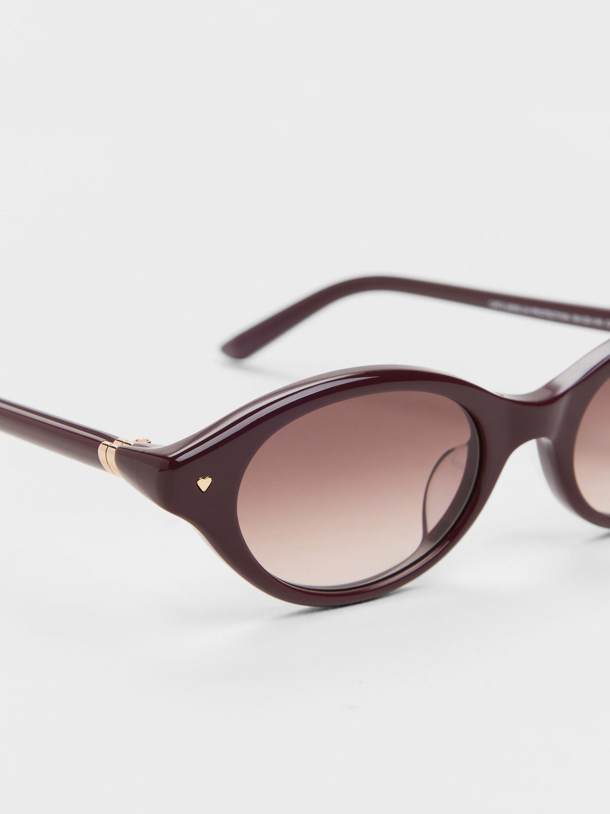 CHARLES & KEITH Sale | Pecola Oval Sunglasses - Wineberry Red