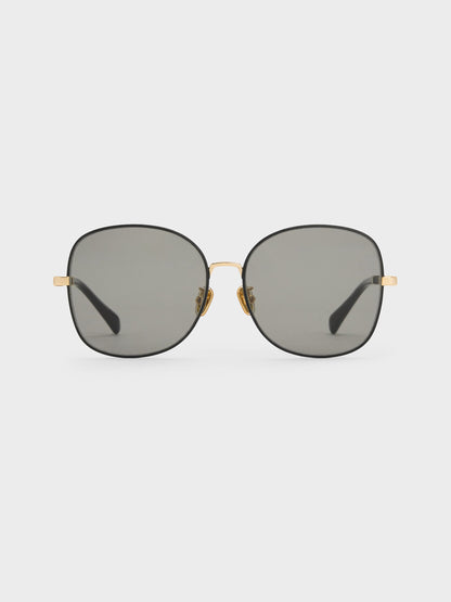 CHARLES & KEITH Smart Buy | Ivette Butterfly Sunglasses - Black