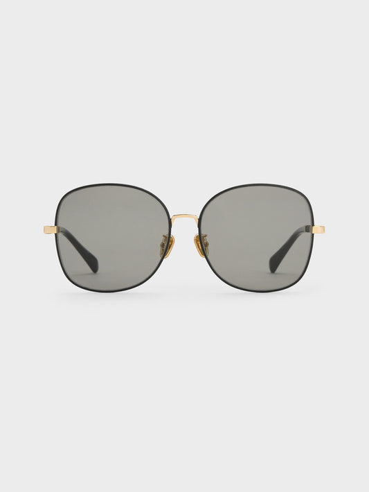 CHARLES & KEITH Smart Buy | Ivette Butterfly Sunglasses - Black