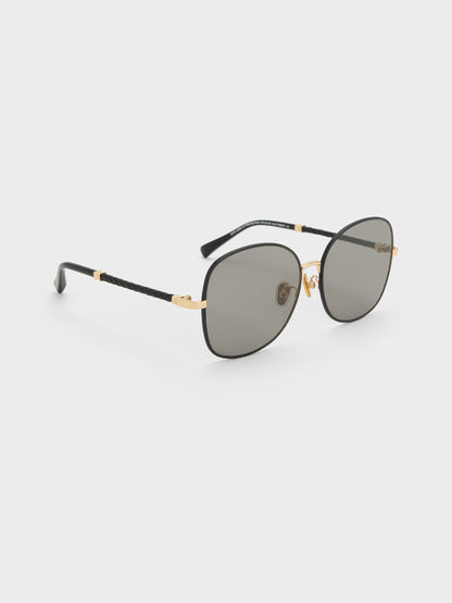CHARLES & KEITH Smart Buy | Ivette Butterfly Sunglasses - Black