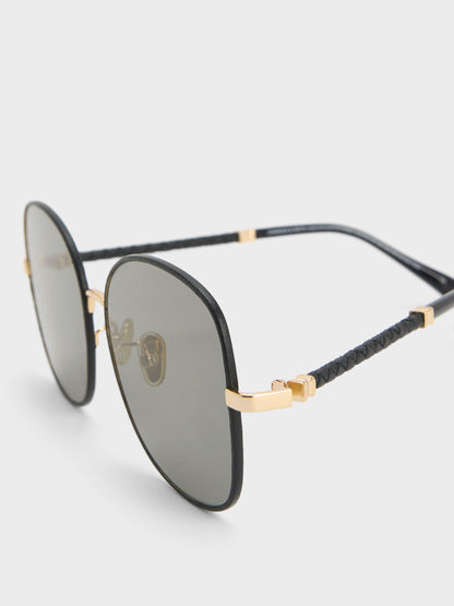 CHARLES & KEITH Smart Buy | Ivette Butterfly Sunglasses - Black