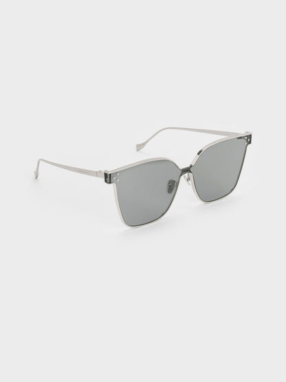 CHARLES & KEITH Sale | Ginny Butterfly Sunglasses - Silver