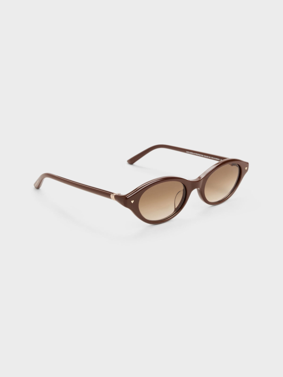 CHARLES & KEITH Exclusive | Pecola Oval Sunglasses - Pecan Brown
