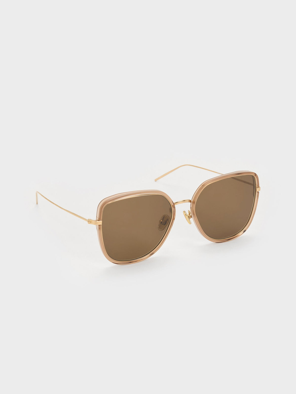 CHARLES & KEITH Everyday | Lisbeth Butterfly Sunglasses - Chestnut Brown