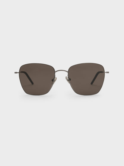 CHARLES & KEITH Everyday | Miranda Square Sunglasses - Black