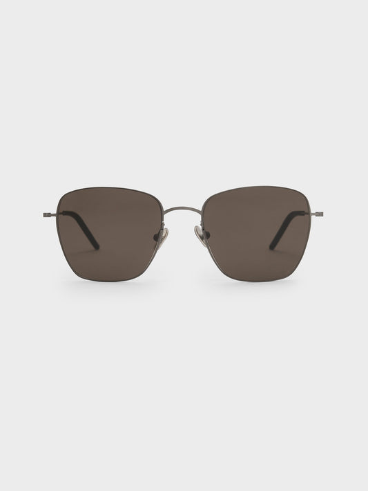 CHARLES & KEITH Everyday | Miranda Square Sunglasses - Black