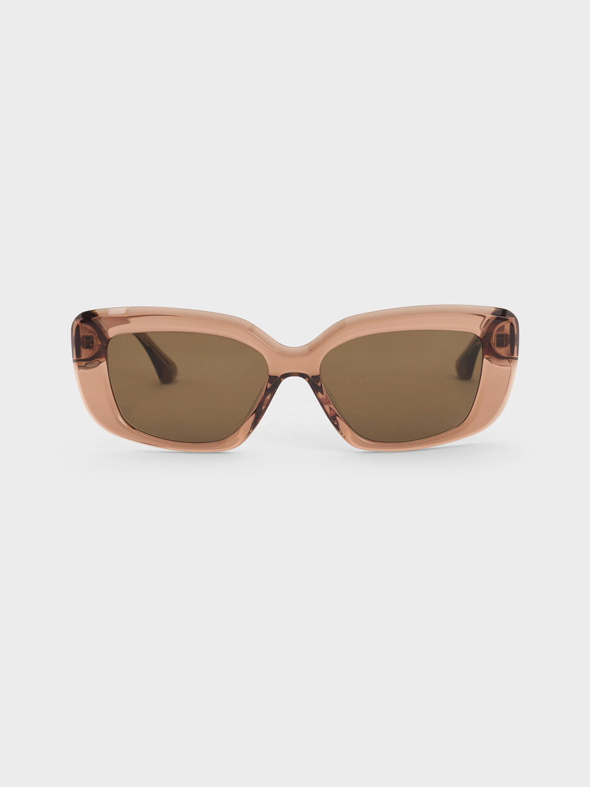 CHARLES & KEITH Best Seller | Alix Butterfly Sunglasses - Chestnut Brown