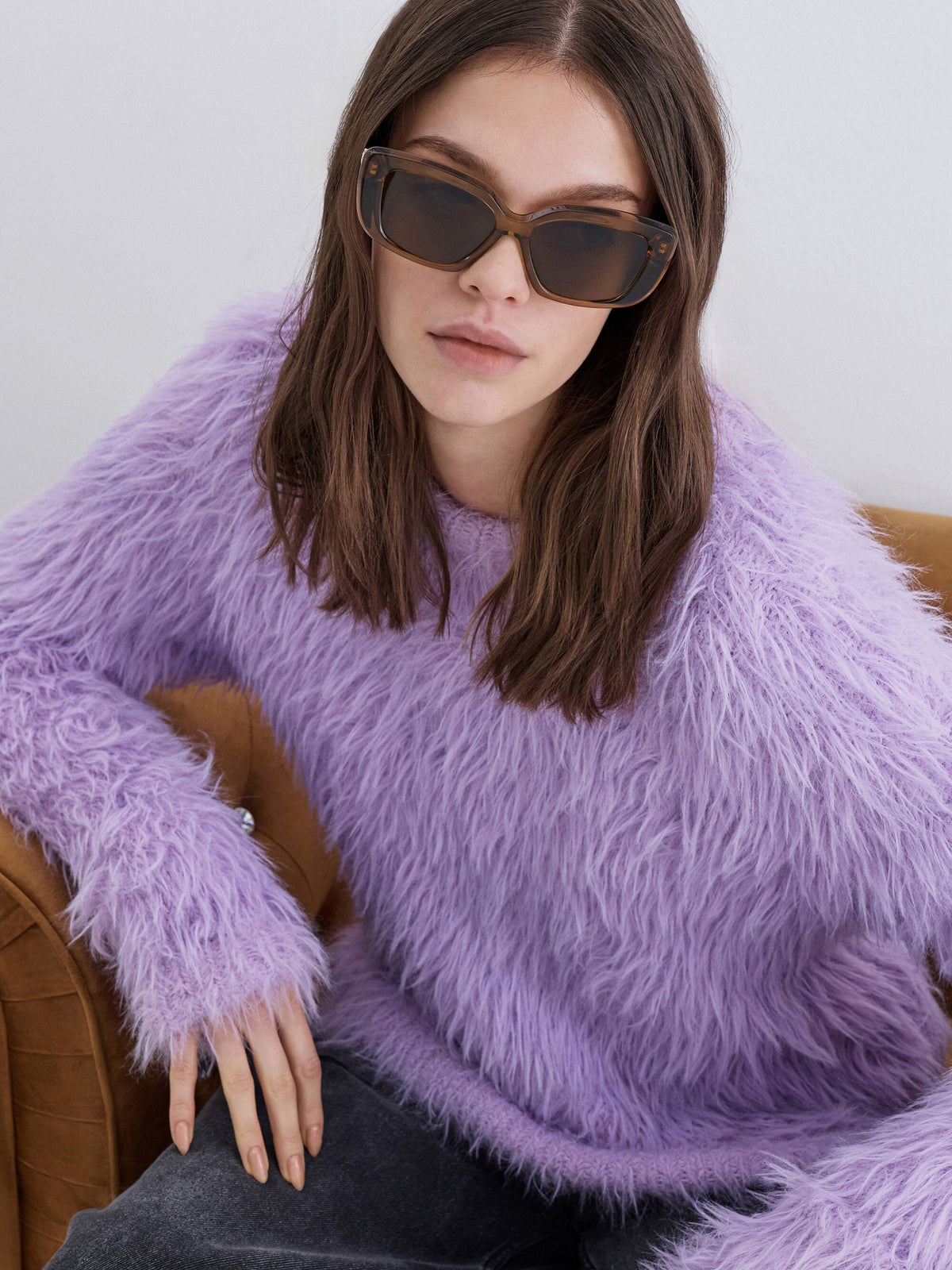 CHARLES & KEITH Best Seller | Alix Butterfly Sunglasses - Chestnut Brown