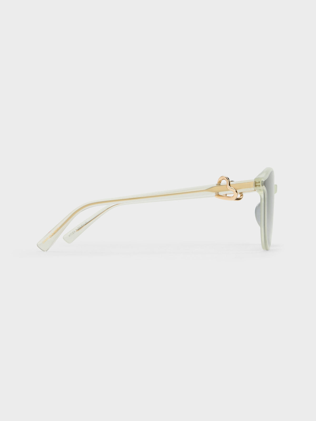 CHARLES & KEITH Special Offer | Ciara Heart-Motif Sunglasses - Mint Green